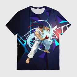 Мужская футболка 3D Рю-Street Fighter