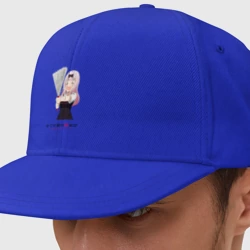 Кепка снепбек с прямым козырьком Госпожа Кагуя Love is war Синомия с веером