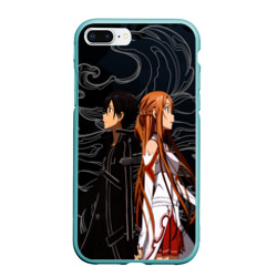 Чехол для iPhone 7Plus/8 Plus матовый Кирито и Асуна - Sword Art Online