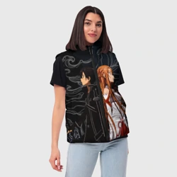 Женский жилет утепленный 3D Кирито и Асуна - Sword Art Online - фото 2