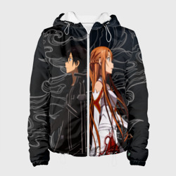 Женская куртка 3D Кирито и Асуна - Sword Art Online