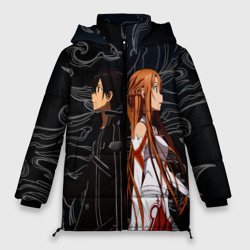 Женская зимняя куртка Oversize Кирито и Асуна - Sword Art Online