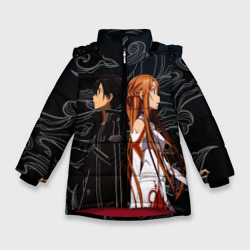 Зимняя куртка для девочек 3D Кирито и Асуна - Sword Art Online