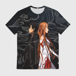 Мужская футболка 3D Кирито и Асуна - Sword Art Online