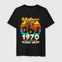 Мужская футболка хлопок Винтаж 1970 состояние хорошее небольшой износ