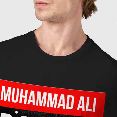 Мужская футболка хлопок Muhammad Ali двухсторонняя, цвет черный - фото 6