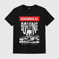 Мужская футболка хлопок Muhammad Ali двухсторонняя