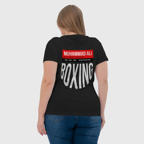 Женская футболка хлопок Muhammad Ali двухсторонняя, цвет черный - фото 7