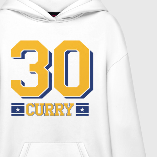 Худи SuperOversize хлопок 30 Curry, цвет белый - фото 3