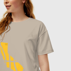 Женская футболка хлопок Oversize AND1 Golden State - фото 2