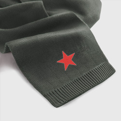  Красная Звезда – Шарф с вышивкой с принтом купить