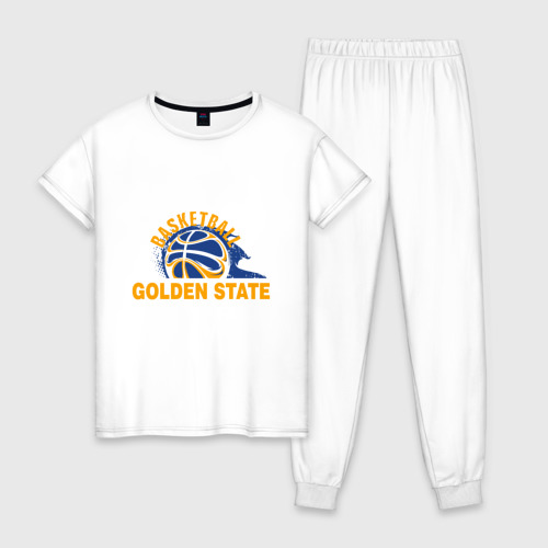 Женская пижама хлопок Golden State Basketball, цвет белый