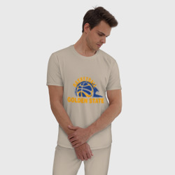 Мужская пижама хлопок Golden State Basketball - фото 2