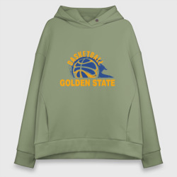 Женское худи Oversize хлопок Golden State Basketball