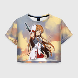 Женская футболка Crop-top 3D Асуна Юки - Sword Art Online