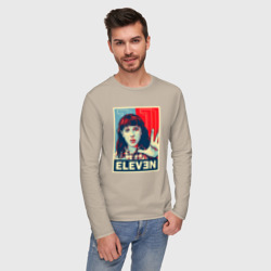 Мужской лонгслив хлопок Stranger Things Eleven - фото 2