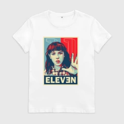 Женская футболка хлопок Stranger Things Eleven