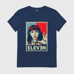 Женская футболка хлопок Stranger Things Eleven