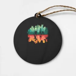 Деревянная игрушка круг Stranger Things Wrong Side