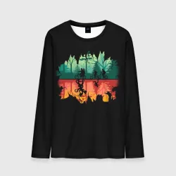 Мужской лонгслив 3D Stranger Things Wrong Side