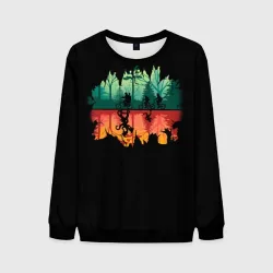 Мужской свитшот 3D Stranger Things Wrong Side