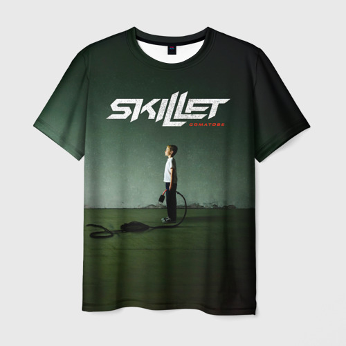 Мужская футболка с принтом Comatose - Skillet, вид спереди №1