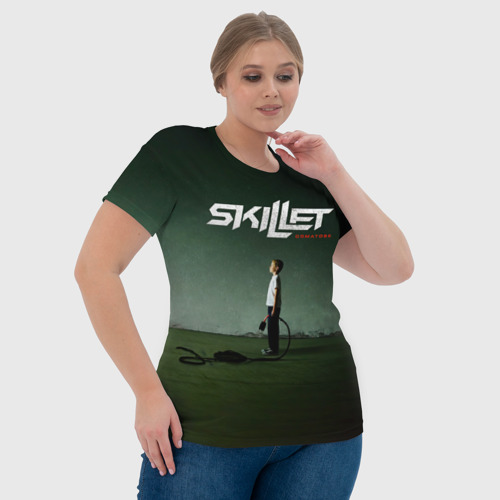 Женская футболка 3D Comatose - Skillet, цвет 3D печать - фото 6