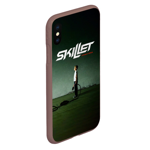 Чехол для iPhone XS Max матовый Comatose - Skillet, цвет коричневый - фото 3