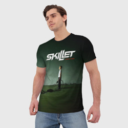 Мужская футболка 3D Comatose - Skillet - фото 2