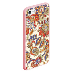 Чехол для iPhone 5/5S матовый Цветочный винтажный орнамент - фото 2