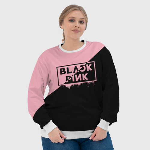 Женский свитшот 3D Blackpink Big logo, цвет 3D печать - фото 6