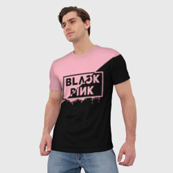 Мужская футболка 3D Blackpink Big logo - фото 2