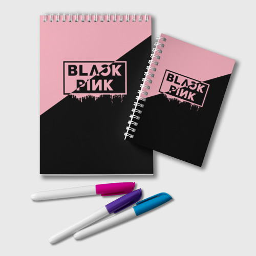 Блокнот Blackpink Big logo, цвет клетка