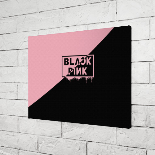 Холст прямоугольный Blackpink Big logo, цвет 3D печать - фото 3