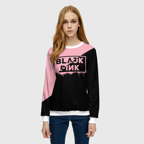 Женский свитшот 3D Blackpink Big logo, цвет 3D печать - фото 3