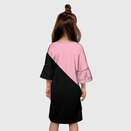 Детское платье 3D Blackpink Big logo, цвет 3D печать - фото 5