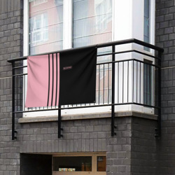 Флаг-баннер Half black pink - фото 2