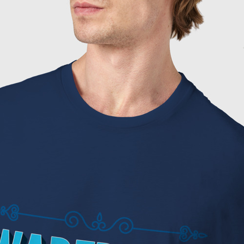 Мужская футболка хлопок Игра Warframe PRO Gaming, цвет темно-синий - фото 6
