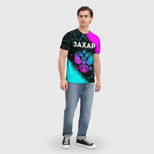 Мужская футболка 3D Захар Россия, цвет 3D печать - фото 5