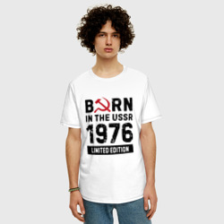 Мужская футболка хлопок Oversize Born In The USSR 1976 Limited Edition - фото 2