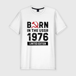 Мужская футболка хлопок Slim Born In The USSR 1976 Limited Edition
