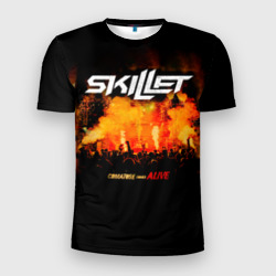 Мужская футболка 3D Slim Comatose Comes Alive - Skillet