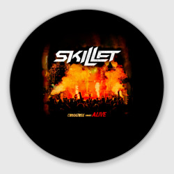 Круглый коврик для мышки Comatose Comes Alive - Skillet