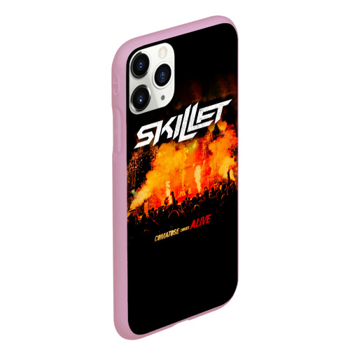 Чехол для iPhone 11 Pro Max матовый с принтом Comatose Comes Alive - Skillet, вид сбоку #3