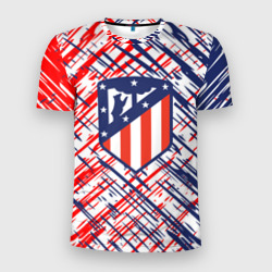 Мужская футболка 3D Slim Атлетико Мадрид краска