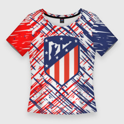 Женская футболка 3D Slim Атлетико Мадрид краска