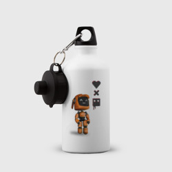 Бутылка спортивная Оранжевый робот с логотипом LDR - фото 2