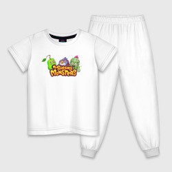Детская пижама хлопок My Singings Monsters Logo