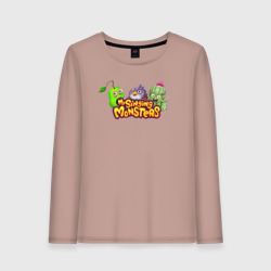 Женский лонгслив хлопок My Singings Monsters Logo