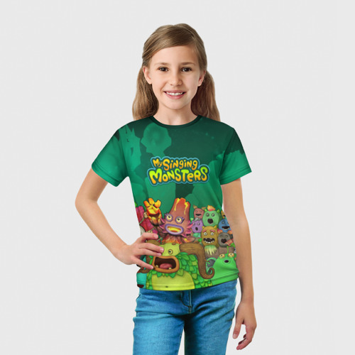 Детская футболка 3D Персонажи Мои поющие монстры, цвет 3D печать - фото 5